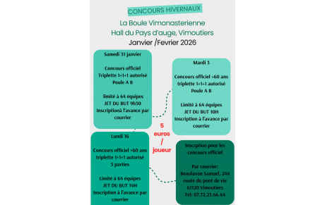 Concours Hivers Vimoutiers Janvier / Février 26