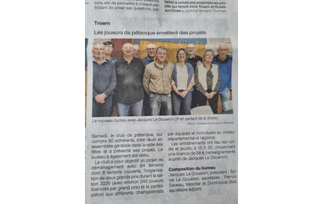 Article dans Ouest France